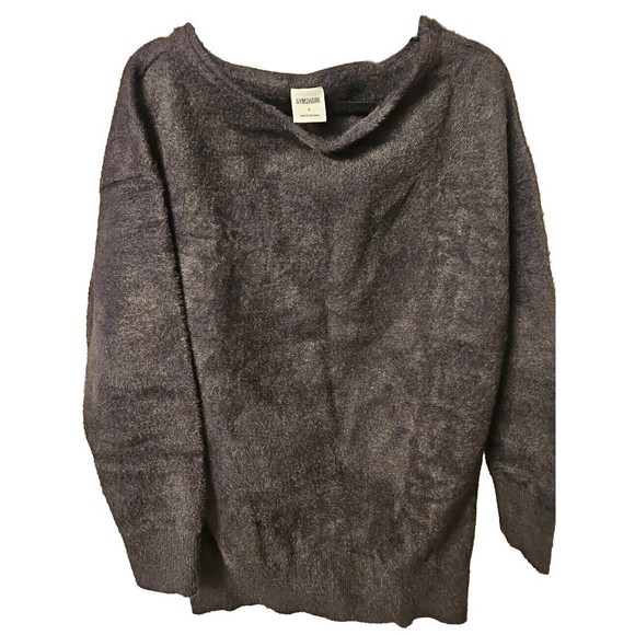 Gymshark X Whitney Simmons Oversized Black Eyelash Knit Sweater Size Small EUC - Picture 2 of 8